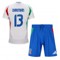 Fotbalové Dres Itálie Matteo Darmian #13 Dětské Venkovní ME 2024 Krátký Rukáv (+ trenýrky)